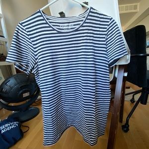 Everlane tshirt blue and white
